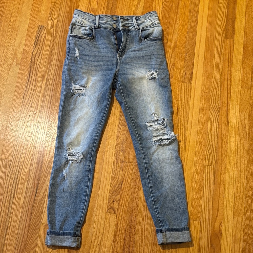 KanCan Distressed Blue Skinny Jeans